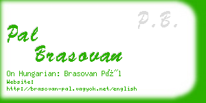 pal brasovan business card